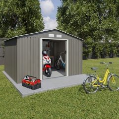 Abri de jardin acier 9,05 m2 Trigano + kit d’ancrage