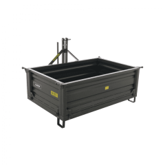 Benne pour tracteur Blackstone B-TB 140 – Basculable – 3 ridelles ouvrables
