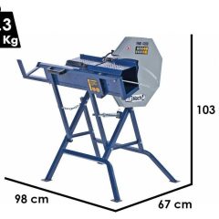 BullMach ENIO 4200 – Scie à bûches circulaire à chevalet – 230V