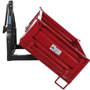 Benne 3 points pour tracteur GeoTech TRP 160 – Basculante – 3 ridelles ouvrables