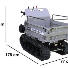 Brouette à moteur Blackstone TB-PRO 5500 FT – Benne extensible relevable 500Kg