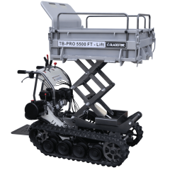 Brouette à moteur Blackstone TB-PRO 5500 FT-Lift – Benne relevable à pantographe
