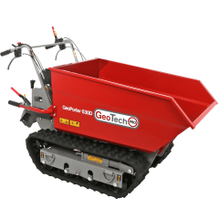 GeotechPro GeoPorter 630D – Brouette à moteur sur chenilles – Benne dumper 600Kg