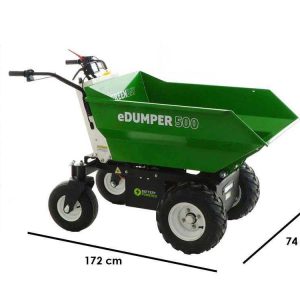GREENBAY eDumper 500 – Brouette électrique à batterie – 48V 32Ah