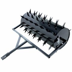 Rouleau compresseur denté 92 cm – aérateur tracté en acier pour tondeuse autoportée