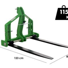 Seven Italy LIFT_2 – Fourche à palette pour tracteur – Charge 1000 Kg